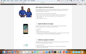 Apple care+ hlavní stránka 2