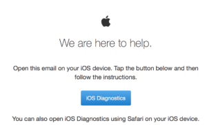 Vzdálená diagnostika Apple zařízení